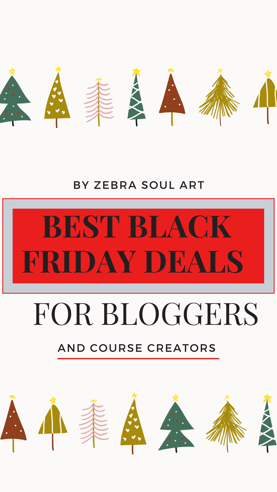 image with christmas treas, BLACK friday deals bloggers course creators